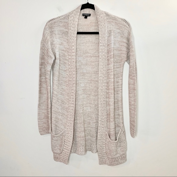 baby pink long cardigan